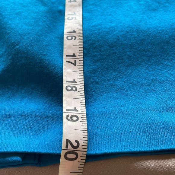 Attyre Bright Blue Pull-on Stretch Pencil Skirt Career Business Professional 12P - Picture 5 of 9